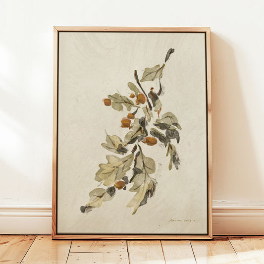 Acorn Leaves | Wall Art