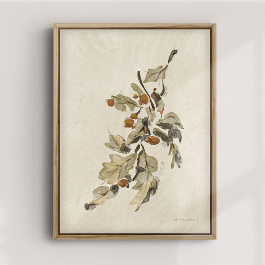 Acorn Leaves | Wall Art