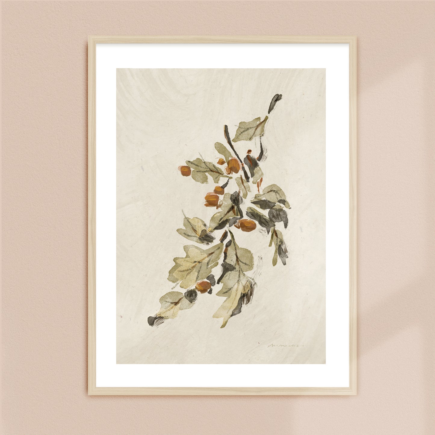 Acorn Leaves | Wall Art