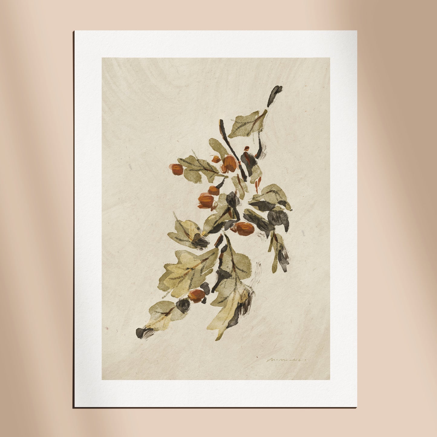 Acorn Leaves | Wall Art