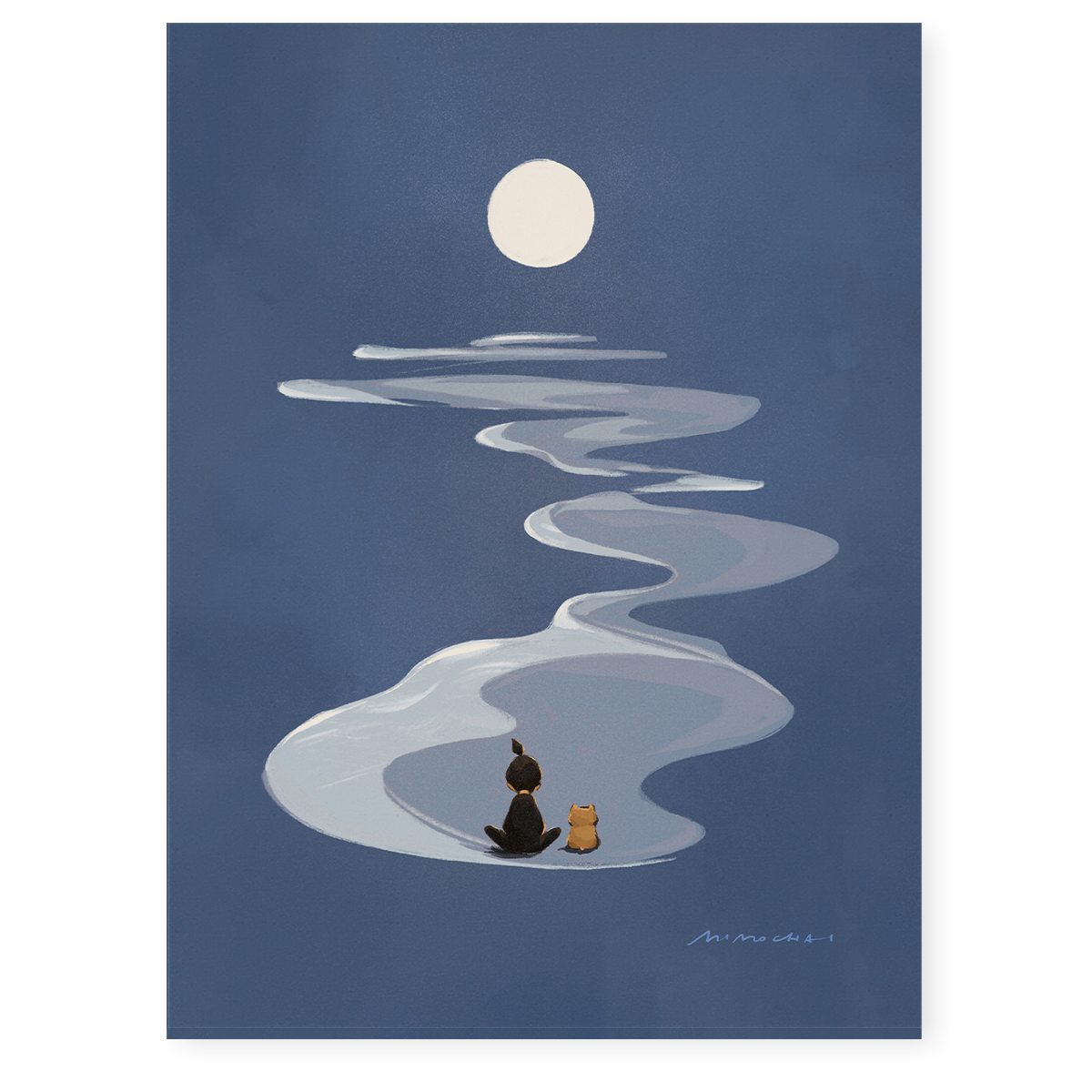 Moonlit Meditation | Wall Art