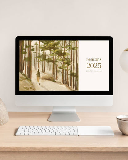 2025 Seasons Digital Desktop Calendar